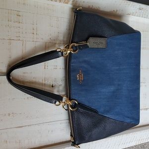Coach Denim and Leather Kelsey